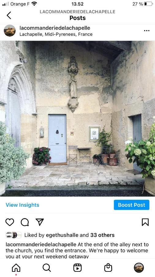 Lachapelle  B&B La Commanderie De Lachapelle מראה חיצוני תמונה